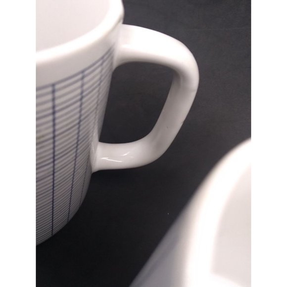 Vtg.set 2 Unmarked Graph Grid Blue Lines Math Phyiscs Mugs - Picture 7 of 16